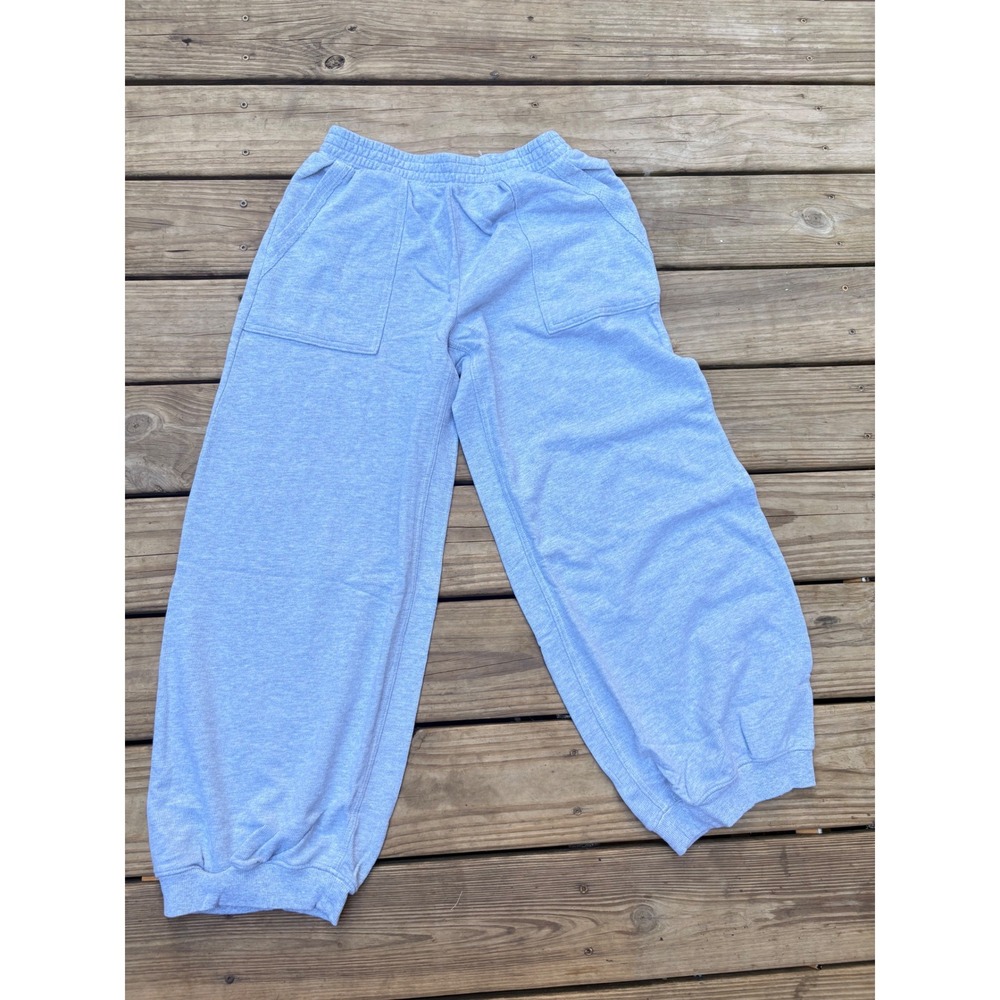 Aerie Real Good Light Blue Heathered Jogger Sweatpants Medium NWT 067-0701-8703